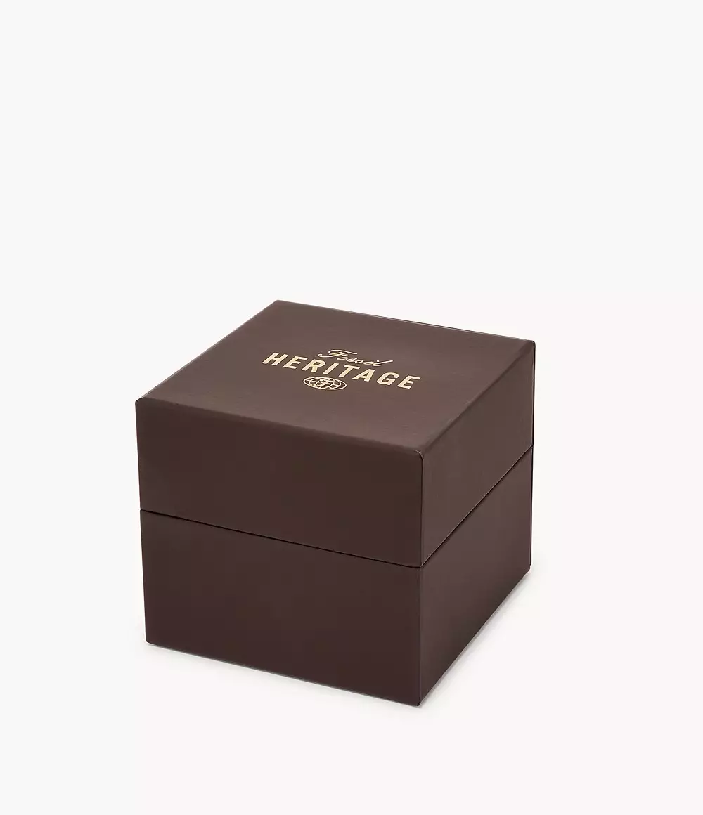 Fossil Heritage Oasis Dial Automatic Silver Jam Pria - ME3249