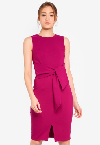 Jual Paper Dolls Magenta Stretch Bodycon Dress Original Zalora