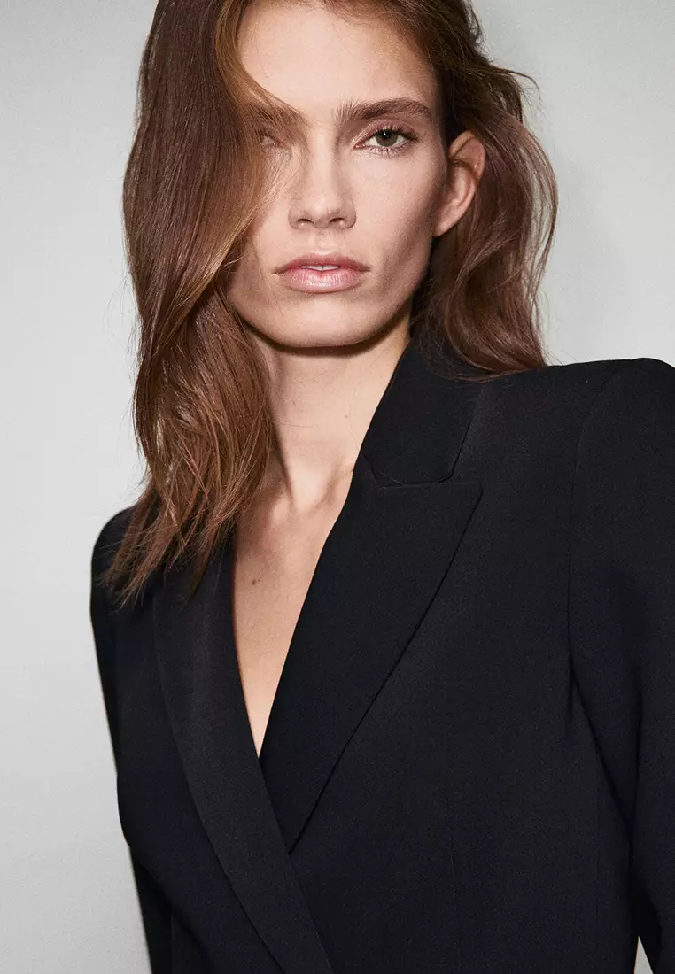 Double-Breasted Blazer-Style Dress