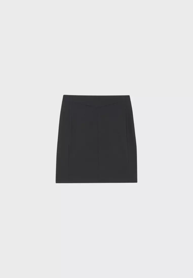 Black Slim Fit Skirt