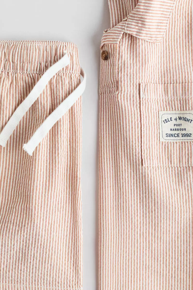 2-piece cotton seersucker set