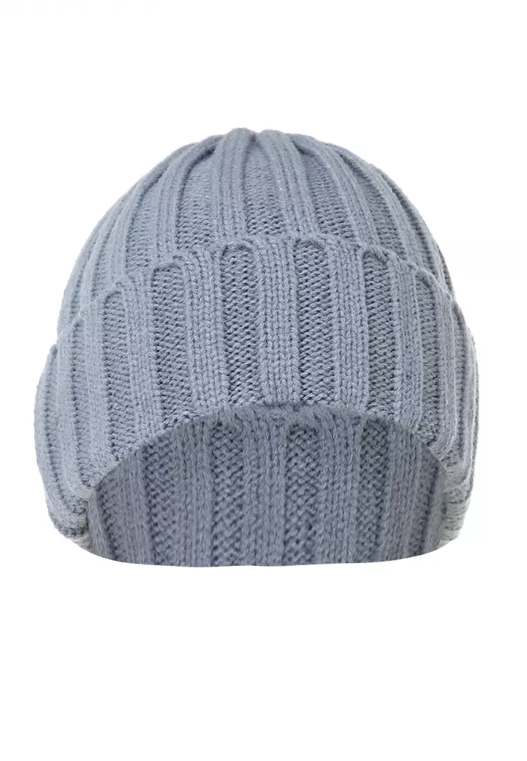 Jumpt Topi Kupluk Rajut Beanie Wool Blends HIP HOP Unisex Material Acrylic ORIGINAL - Gray