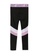FOX Kids & Baby black Workout Stretch Pants with Pink Stripe A3868KA379F2EAGS_1