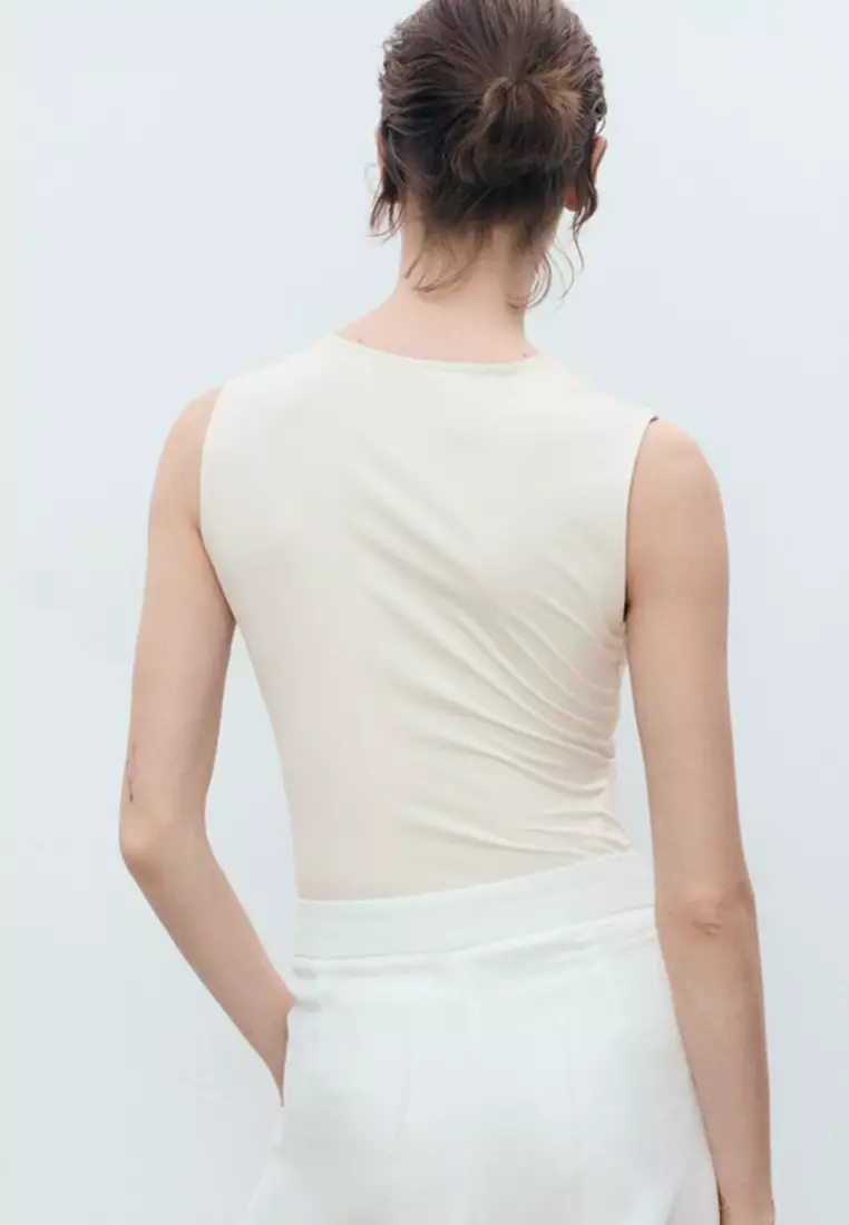 Fitted Top With Wide Straps