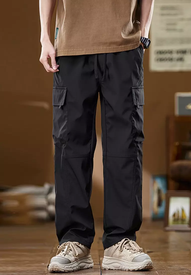 Drawstring Casual Cargo Pants