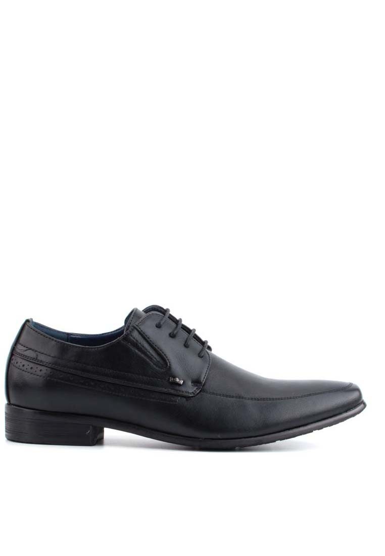 LR LARRIE Men's Black Business Lace up Loafers