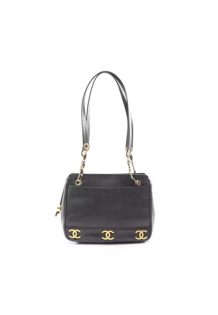Buy CHANEL Pre-Loved Chanel triple coco mark chain shoulder  display picture 3