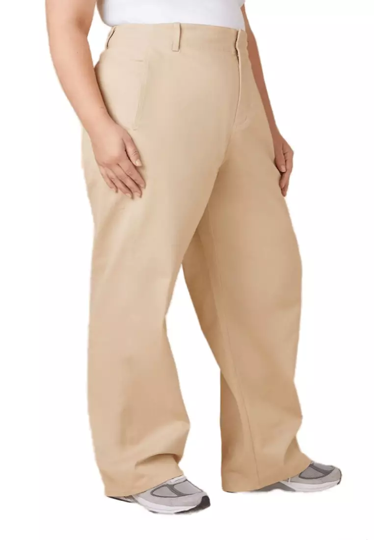 Plus size chino sales pants