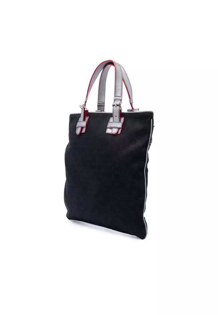 Pre-Loved Loewe Anagram Beaded Jacquard Tote