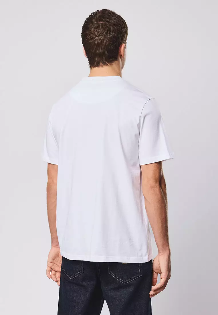 MENS WHITE VINYL GRAPHIC TEE