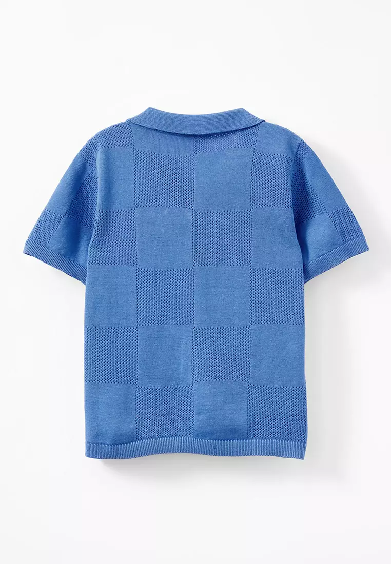 Knitted Short Sleeve Shirt