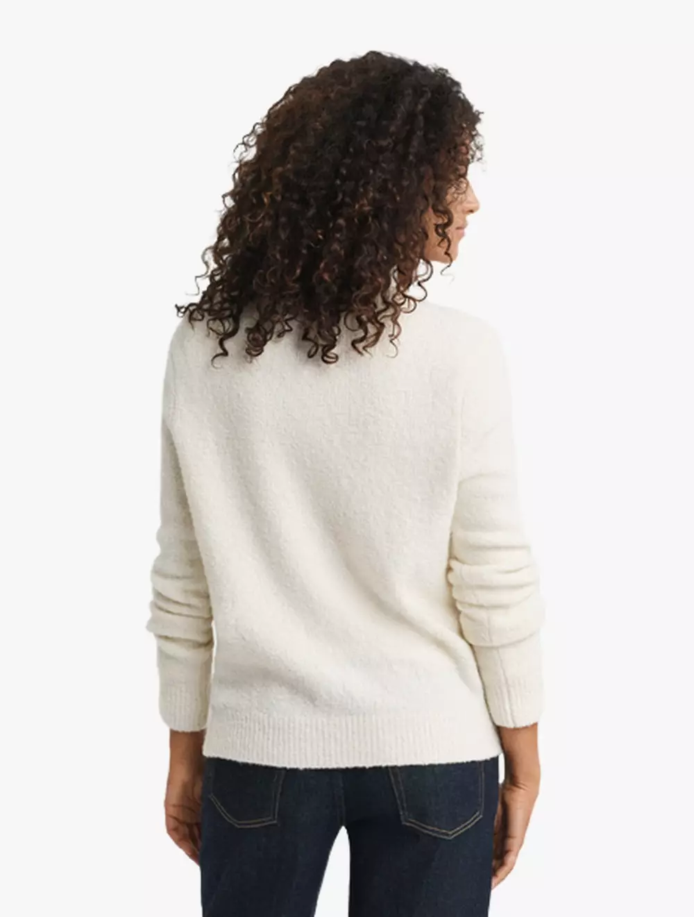 GANT - Pakaian Wanita - BOUCLE C-NECK CARDIGAN - GTN4805421