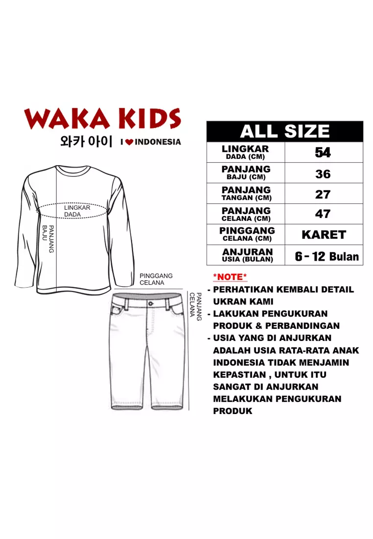 Skabe Piyama Bayi Anak Laki Laki Baju Lengan Panjang Motif Sapi Setelan Celana Kaos All Size Baby Putih Usia 6 Bulan Hingga 12 Bulan 3368