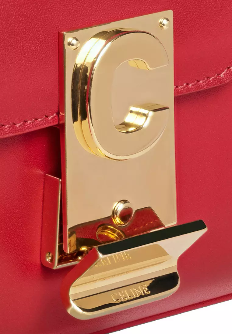 Medium C Crossbody Bag for Women in Red