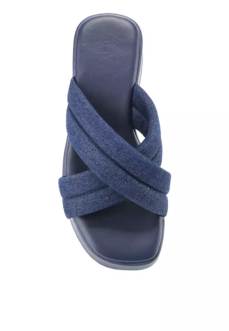 KATIE J2382-4 Chunky Sandal Navy Denim