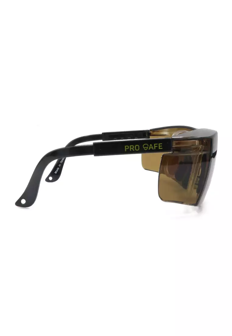 ProSafe Shield (Brown) RX-insert Safety Goggles/Glasses for Men/Women