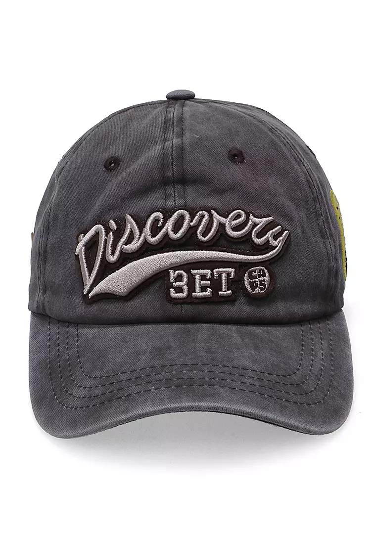 Discovery Drsh Topi Baseball Unisex Casual Sport Adjustable Strap Material Cotton ORIGINAL - Brown