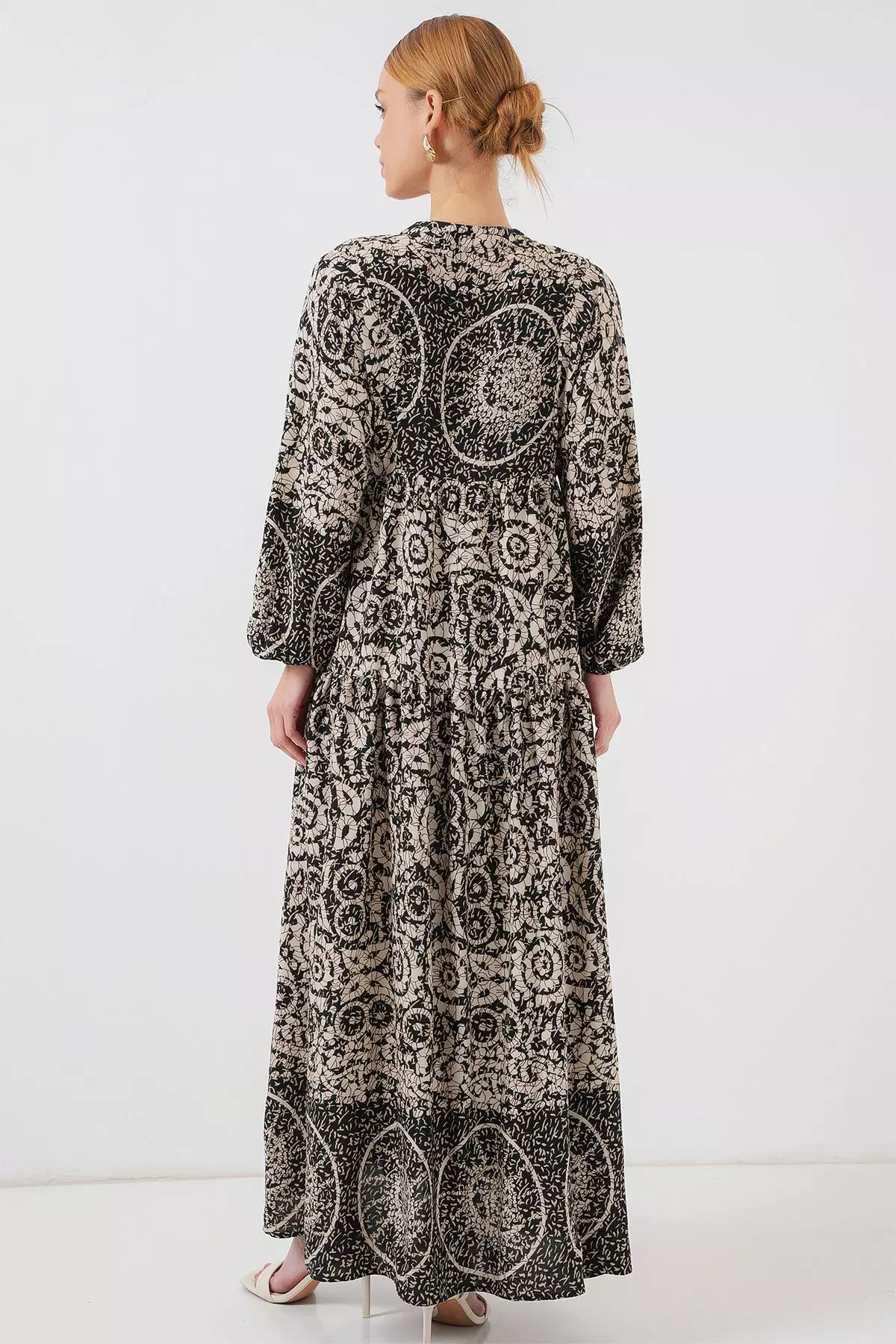 Patterned Modest Dress