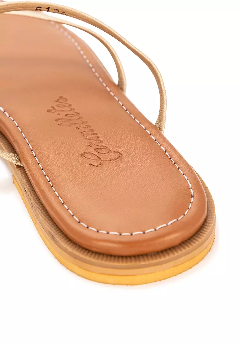 Toe Ring Strappy Flat Sandals