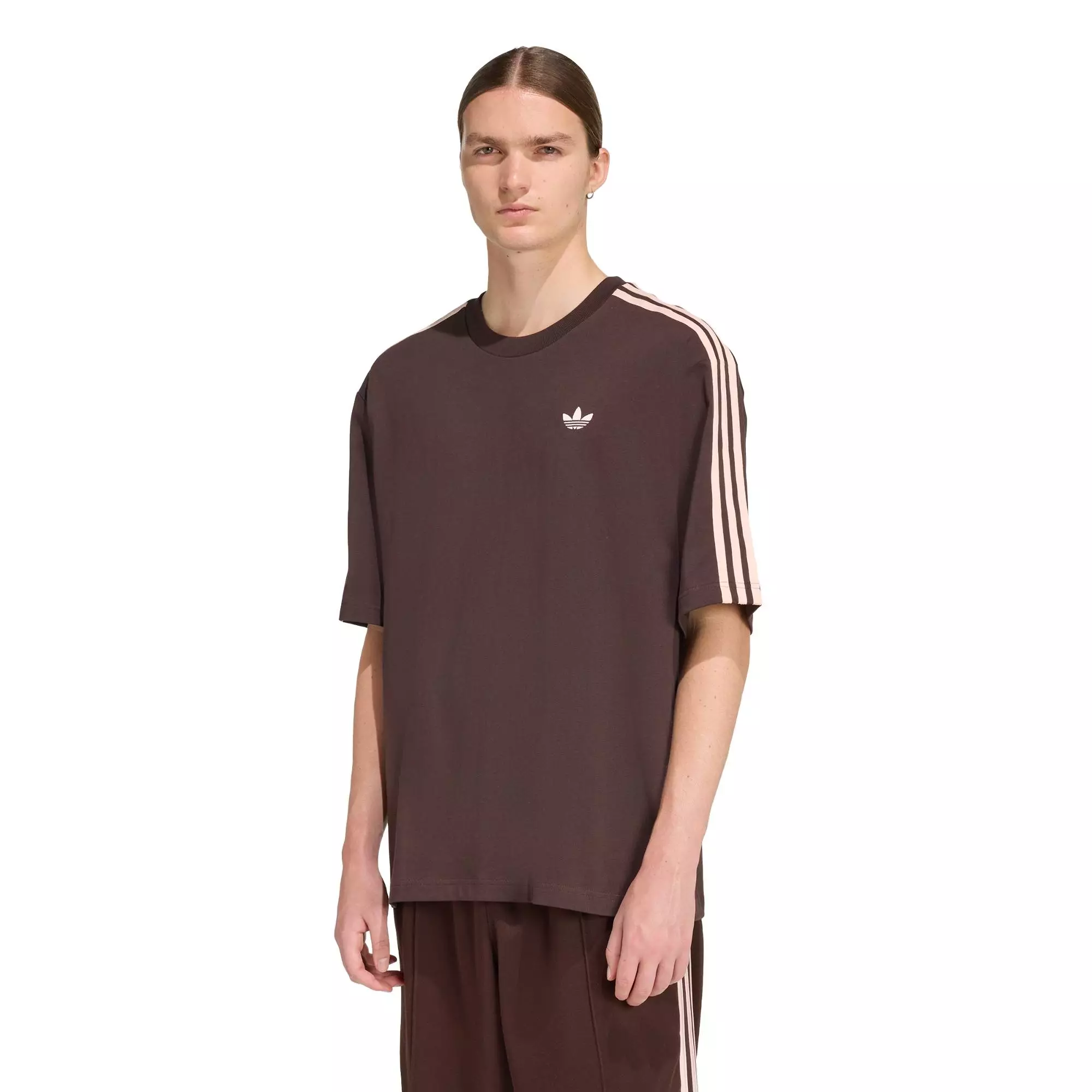 Lifestyle ADICOLOR 3-STRIPES OVERSIZED TEE Men Brown KE2905