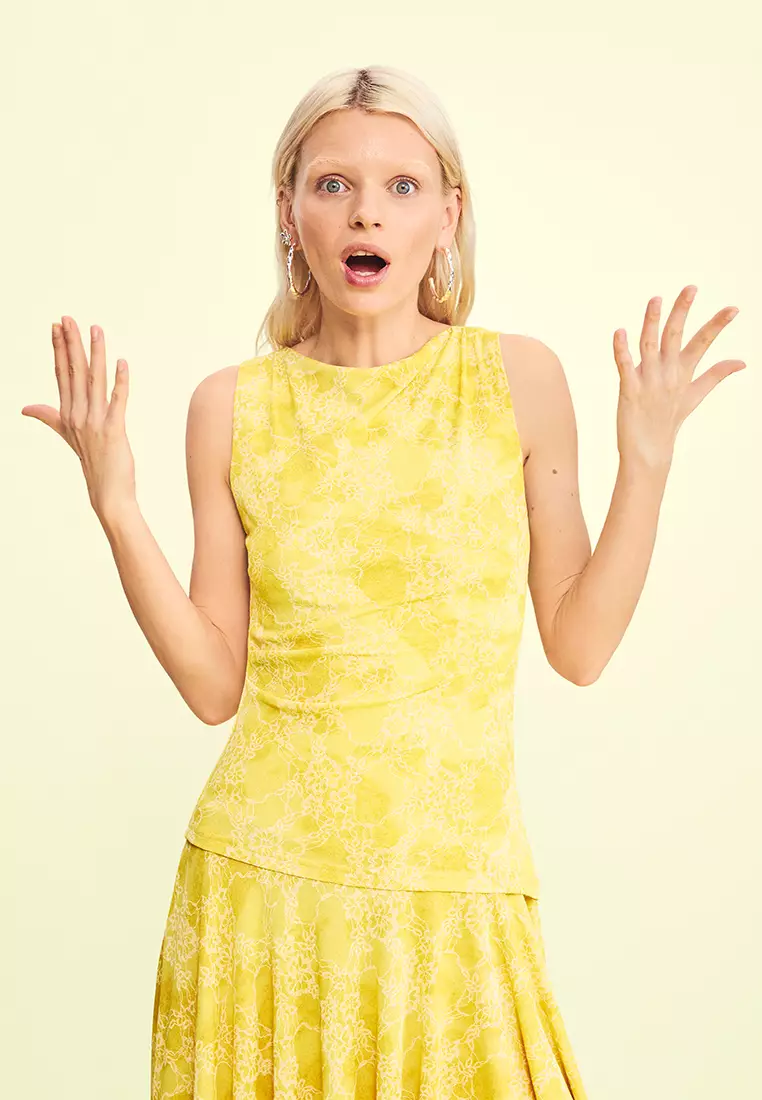 ASYMMETRICAL PRINTED DRESS