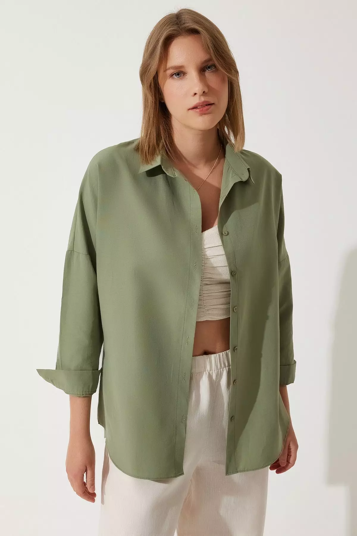 Oversize Long Basic Shirt