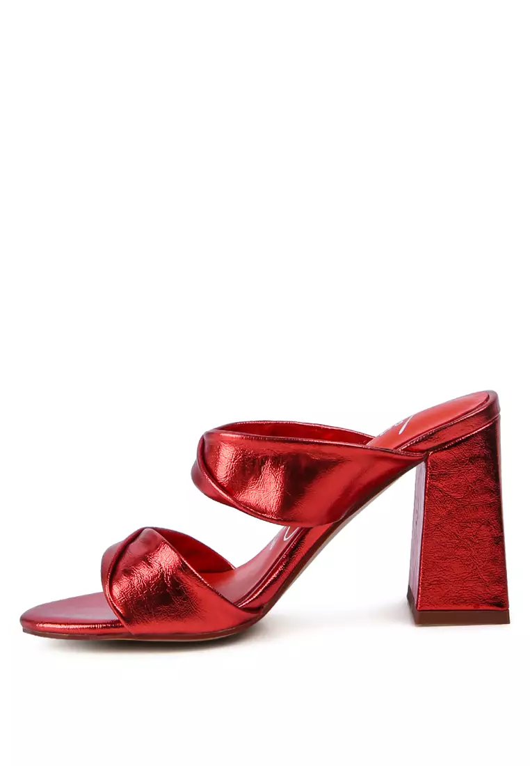 Buy London Rag Red High Heeled Block Sandal 2024 Online ZALORA