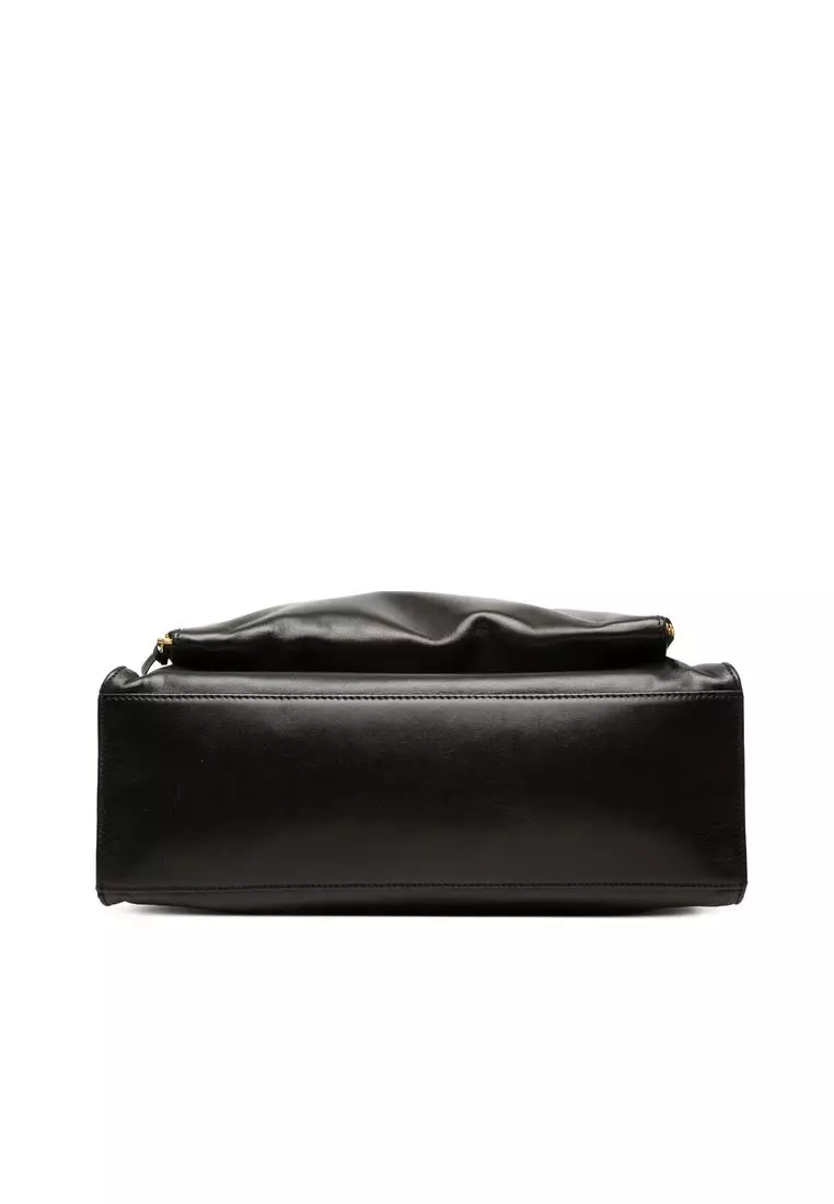 Pre-Loved Chanel Cc Lambskin Front Zip Pocket Tote