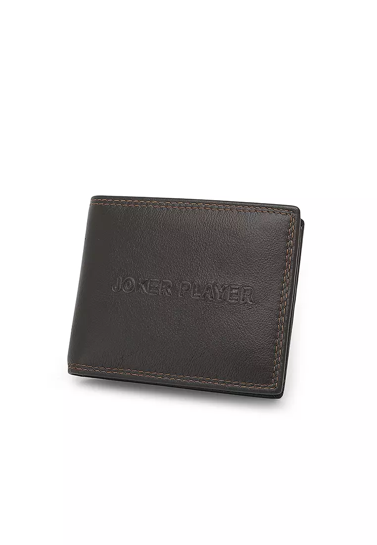 Men's Genuine Leather RFID Blocking Wallet - Brown