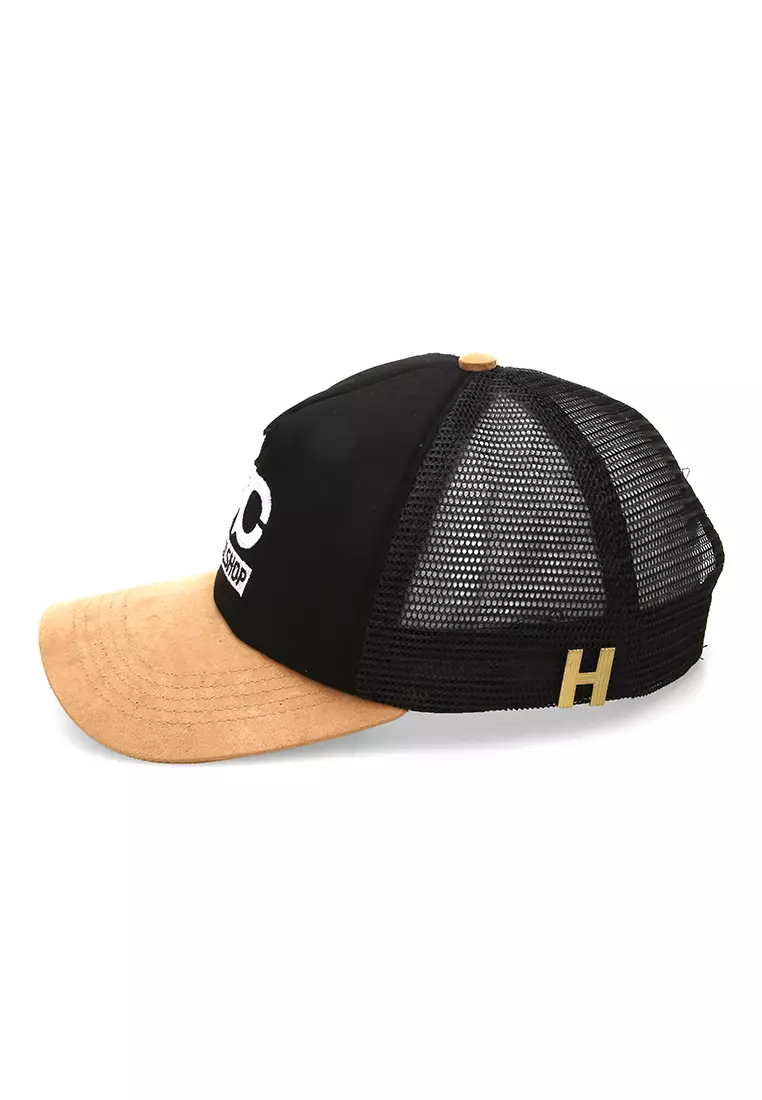 Raesan Topi Baseball Jaring Aksesoris Fashion Pria Adjustable Strap Material Polyester ORIGINAL - Black Brown