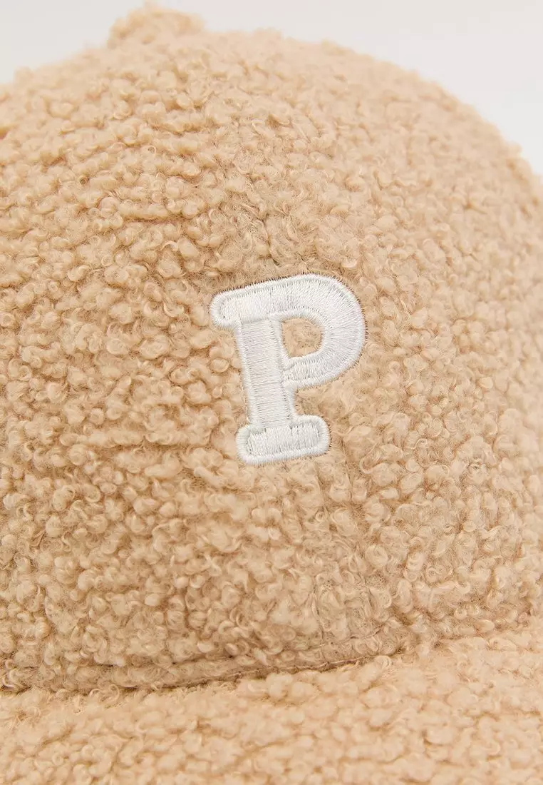 Fluffy P Cap - Khaki Brown