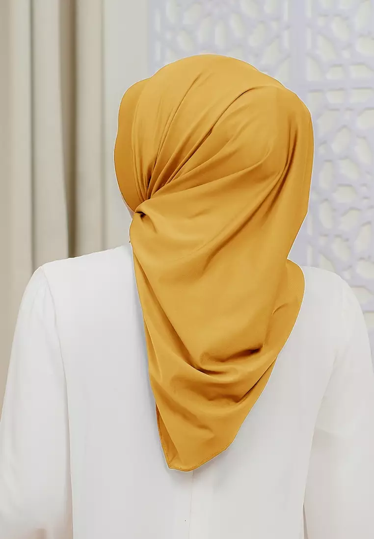 HIJAB INSTAN SOFTPAD AMEENA - HOT MUSTARD