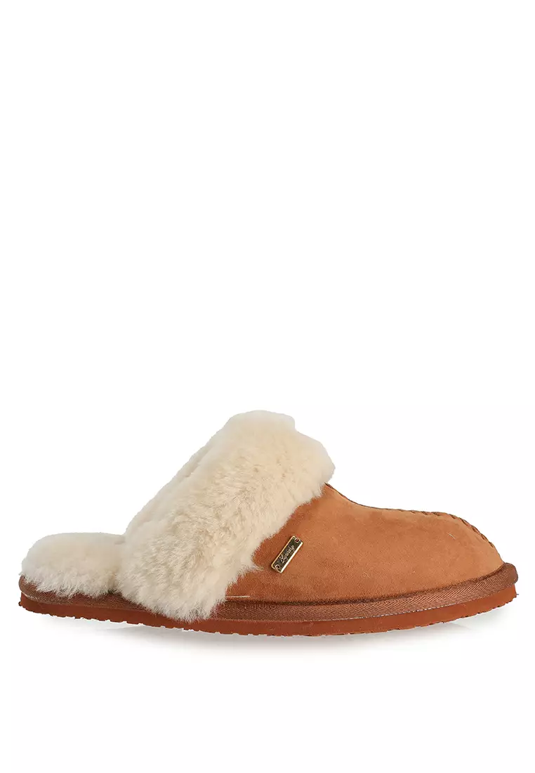 Suede Mule Slippers