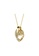 Her Jewellery gold Crystaline Heart Pendant (Champagne, Yellow Gold) - Made with Swarovski Crystals B3A00AC662F0DEGS_2