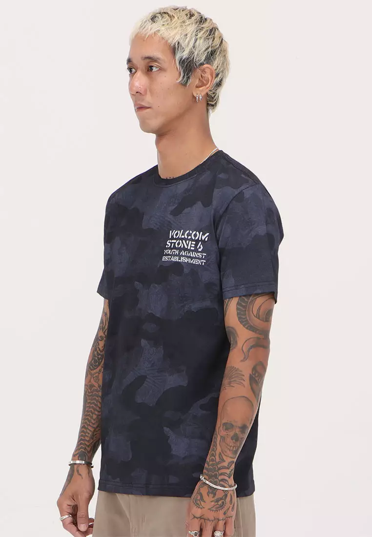 MCT PREEMO CAMO SHORT SLEEVE TEE BLK
