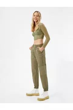 【THEAIRTOWN】 Back Chain Print Tank Top & Jogger Pants Set Tank tops The Row | FLEXDOG