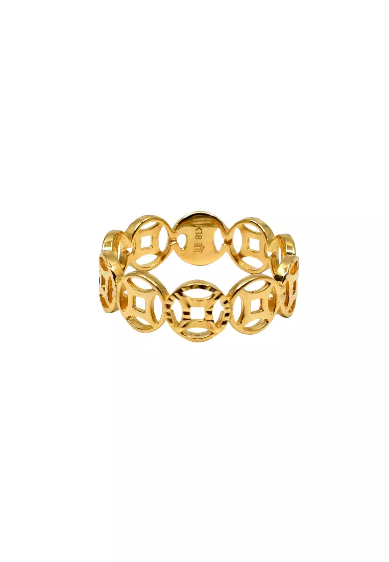 18K Yellow Gold Lady Ring