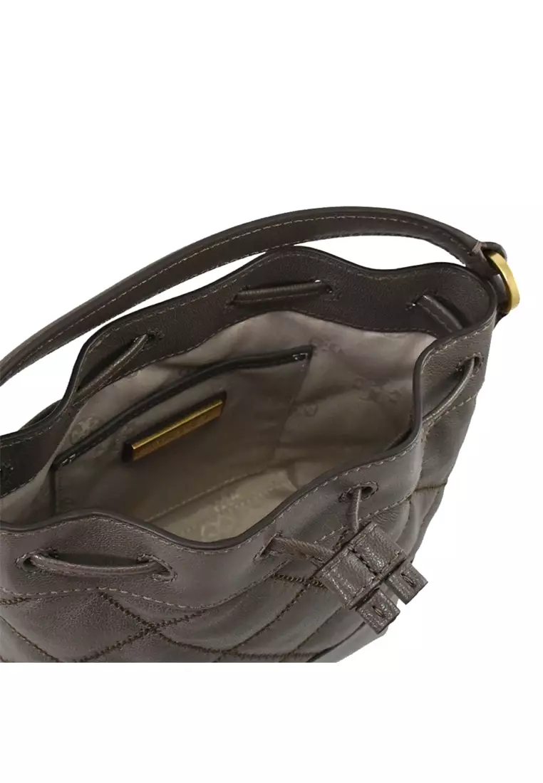 Tory Burch 87869 Willa Mini Black With Gold Hardware Women's Drawstring  Bucket Bag: Handbags