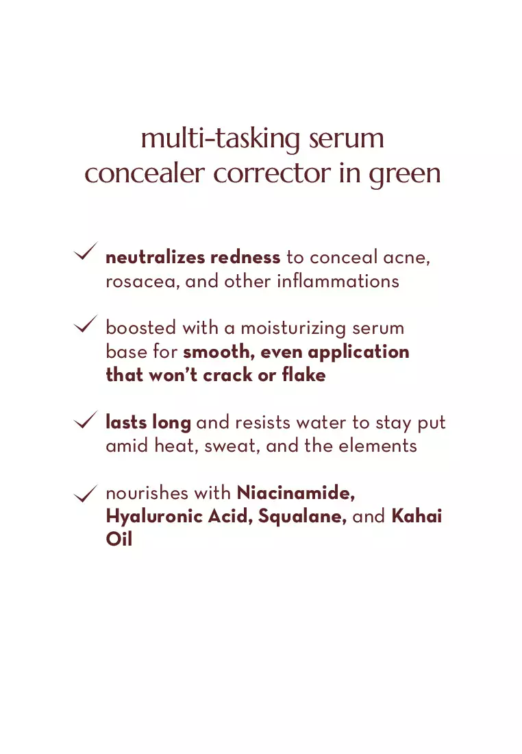 Second Skin Multi-tasking Serum Concealer in Green