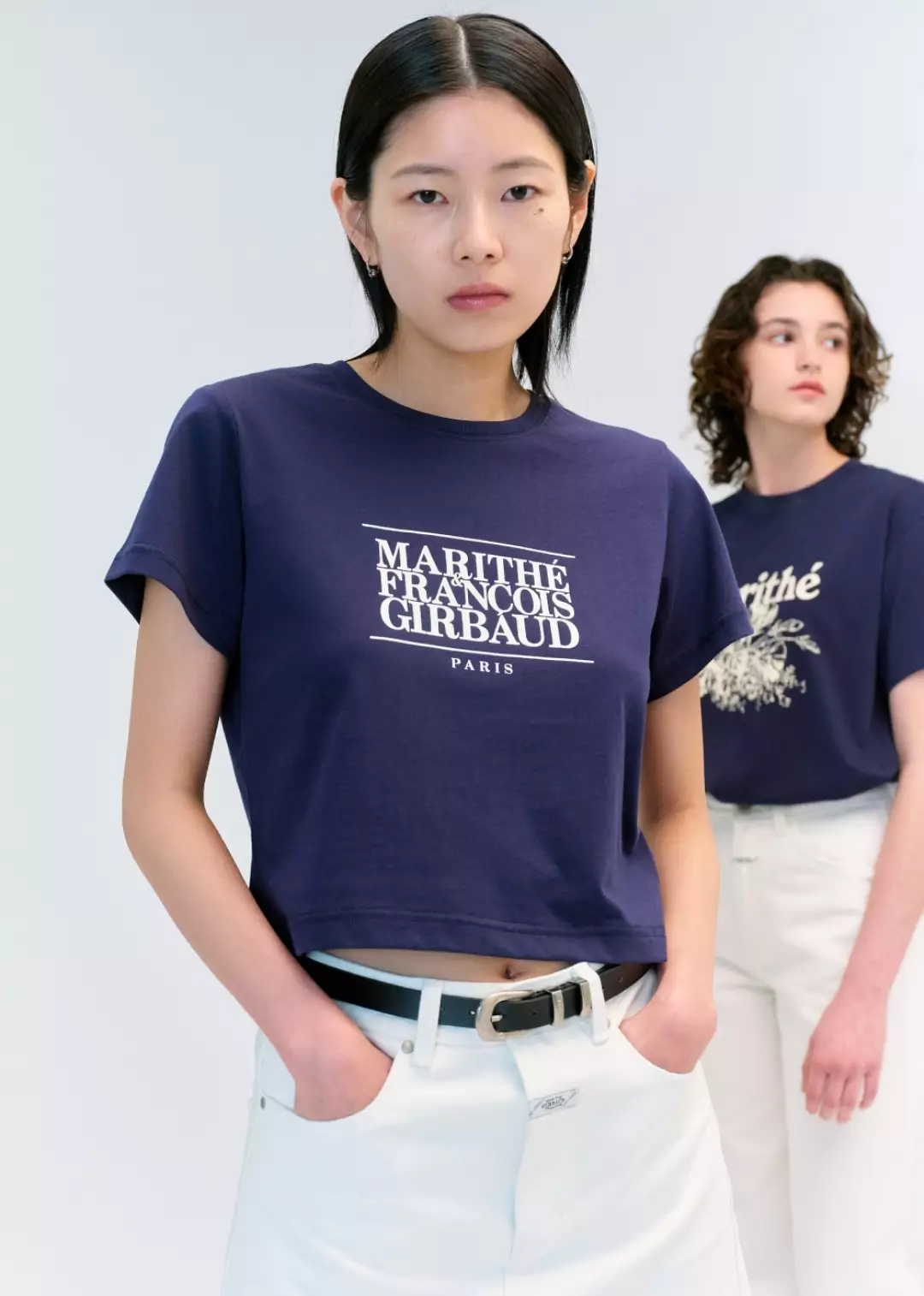 Tシャツ・カットソー Marithe + Francois Girbaud W CLASSIC LOGO CROP TEE red 1MG24 Marithe Francois Girbaud W CLASSIC LOGO CROP TEE RED