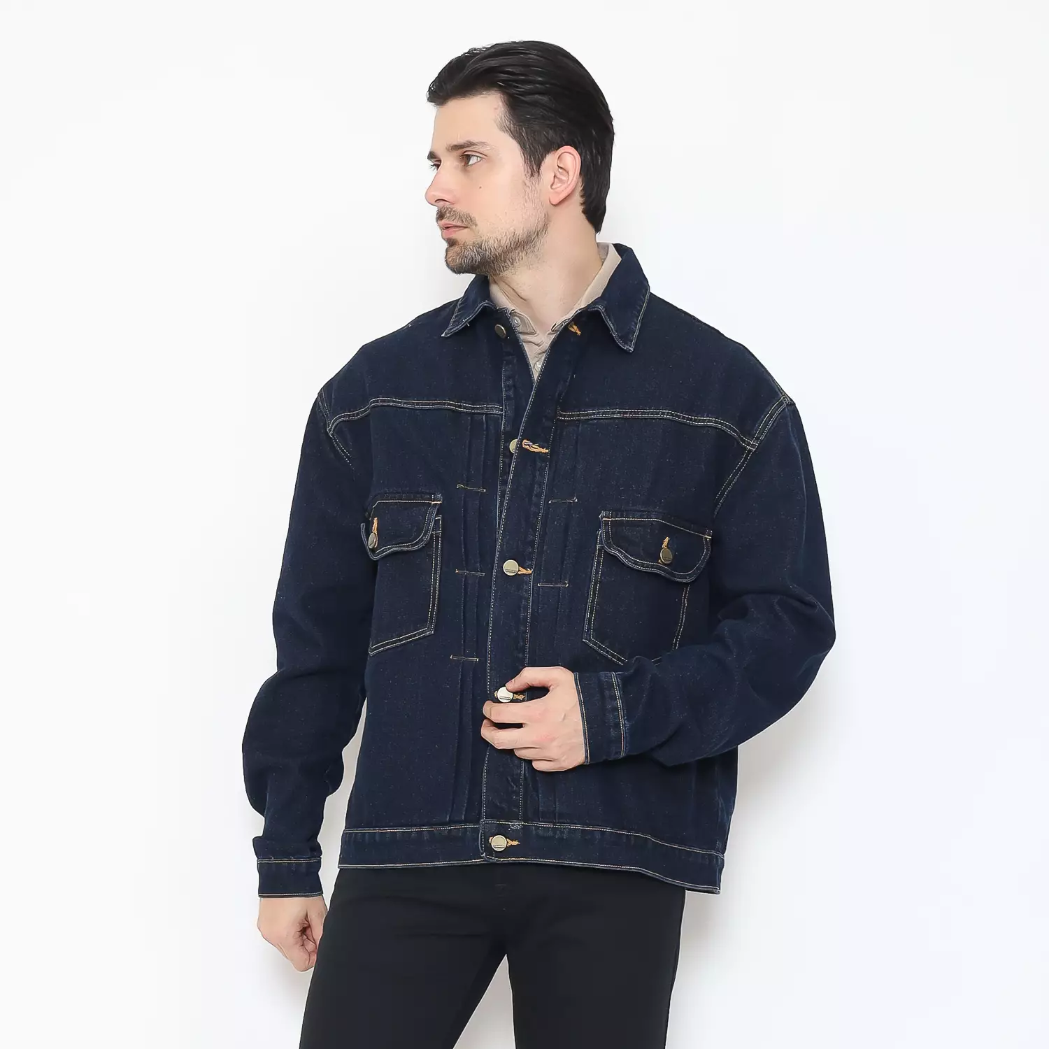 Hammer Men Jacket C1JW056B1 I Jaket Denim Pria Navy