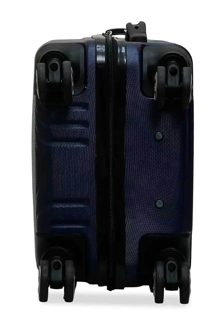 Carlton Koper Hardcase Unisex Size 20 Inch Uniqe Design Tas Travel Large Compartment Material ABS+PVC Coated ORIGINAL - Blue