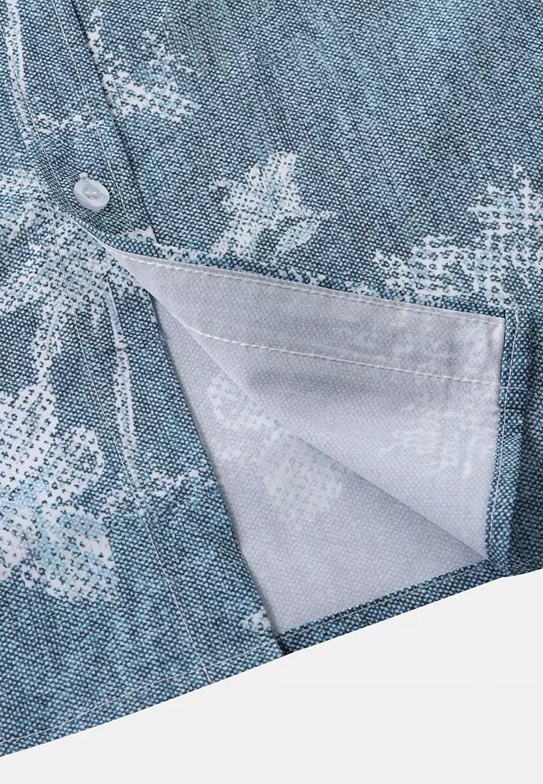 夏威夷印花短袖襯衫 YL-C298