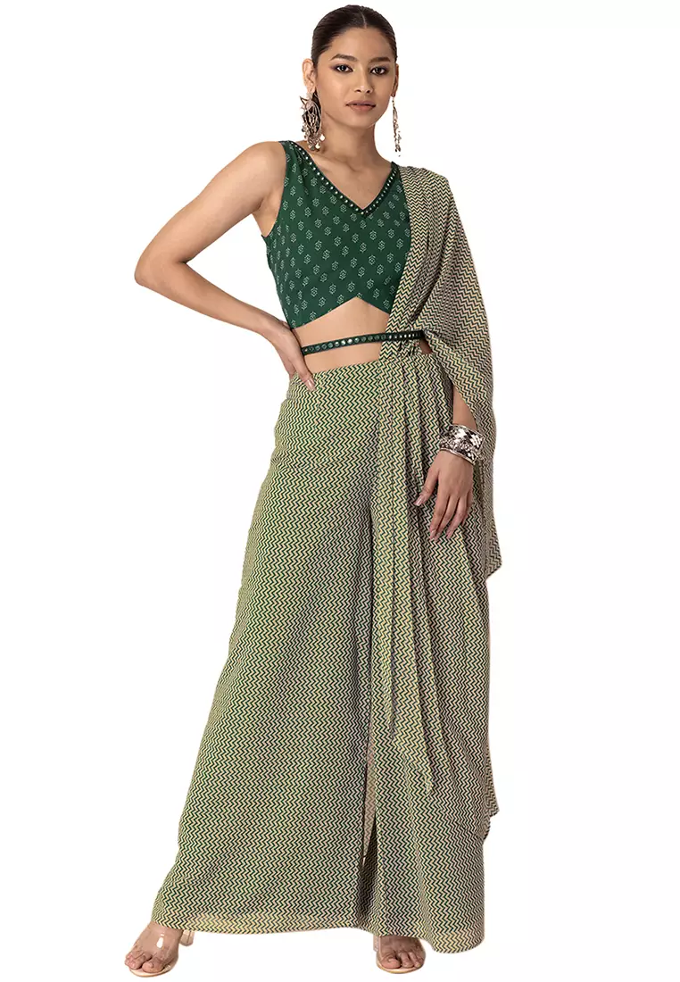 Palazzo pants with attached hotsell dupatta