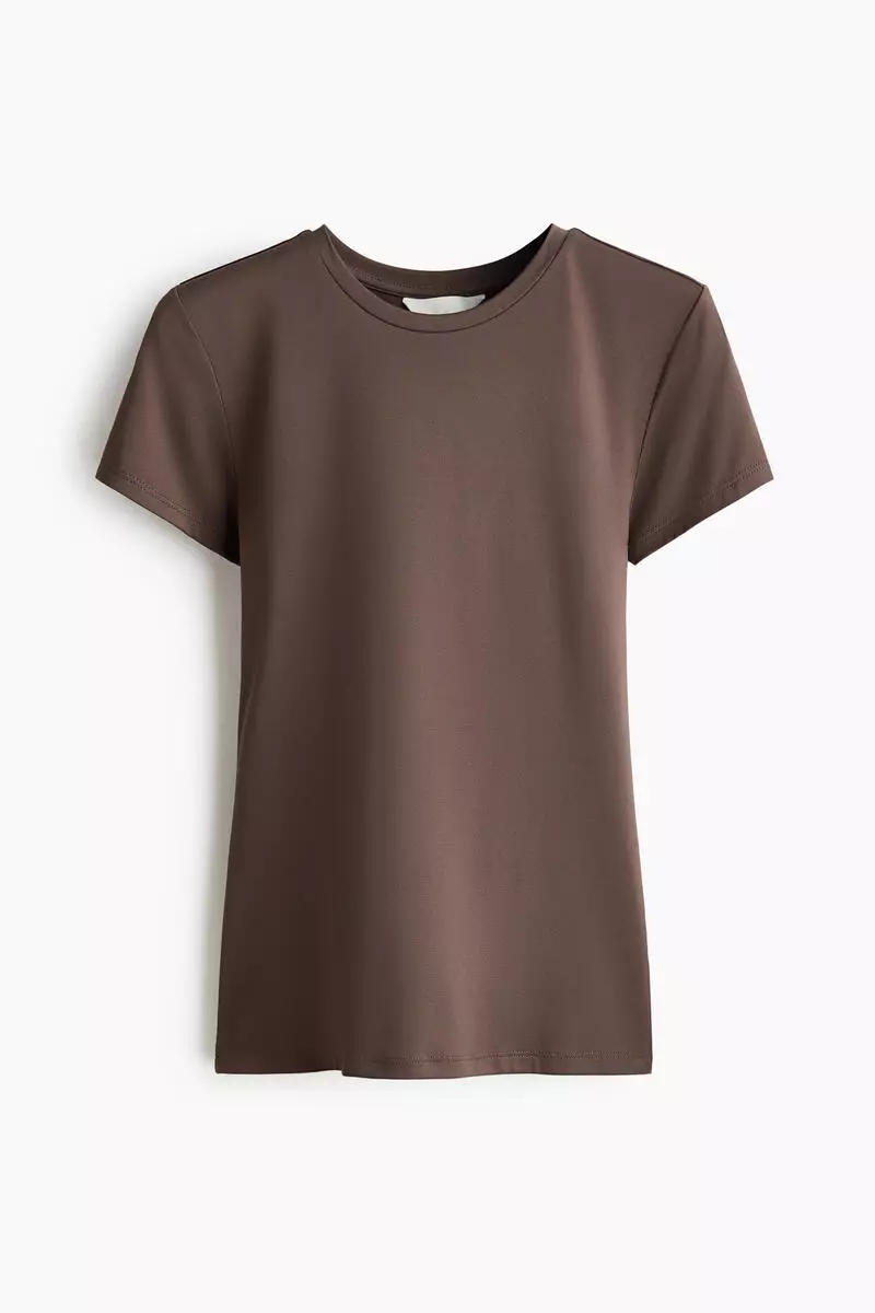 Fitted microfibre T-shirt