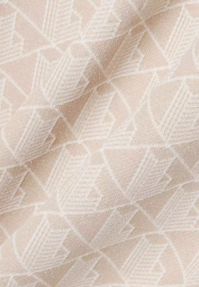 Slim Fit Monogram Jacquard Polo Dress