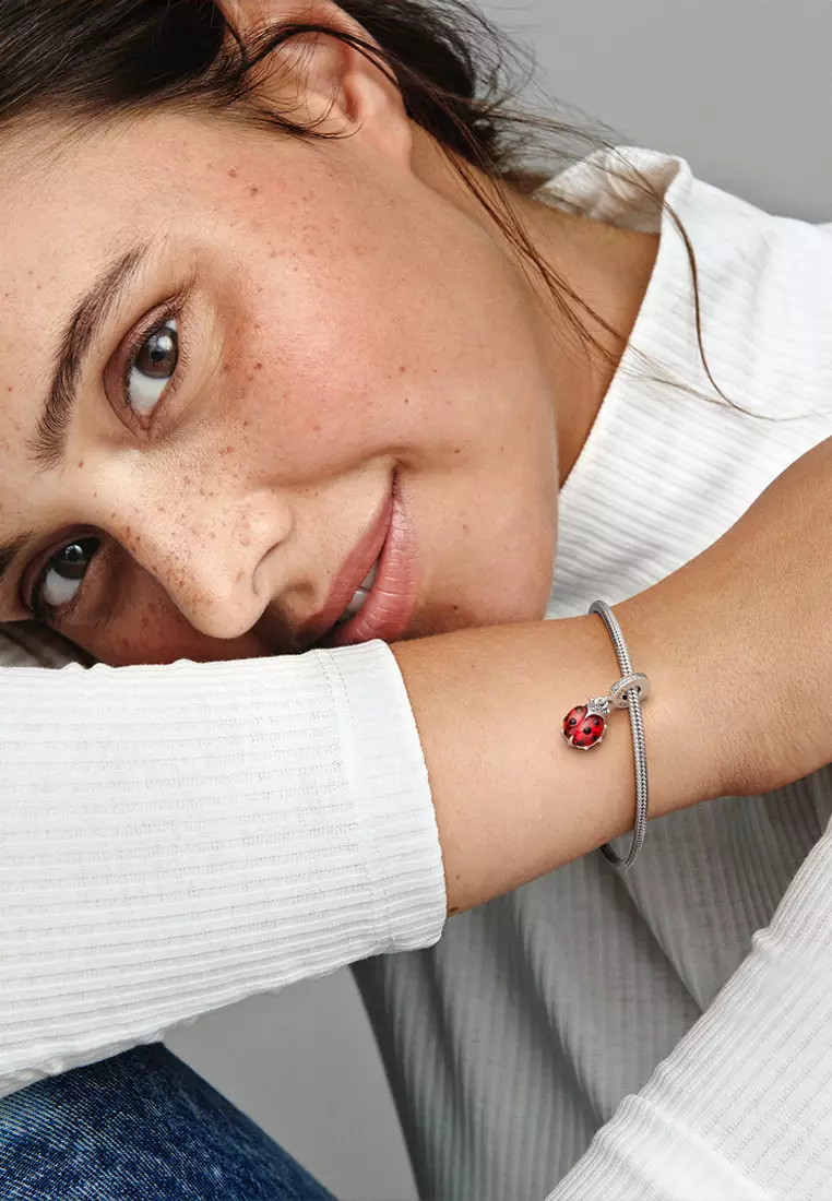 Pandora Red Ladybird Dangle Charm