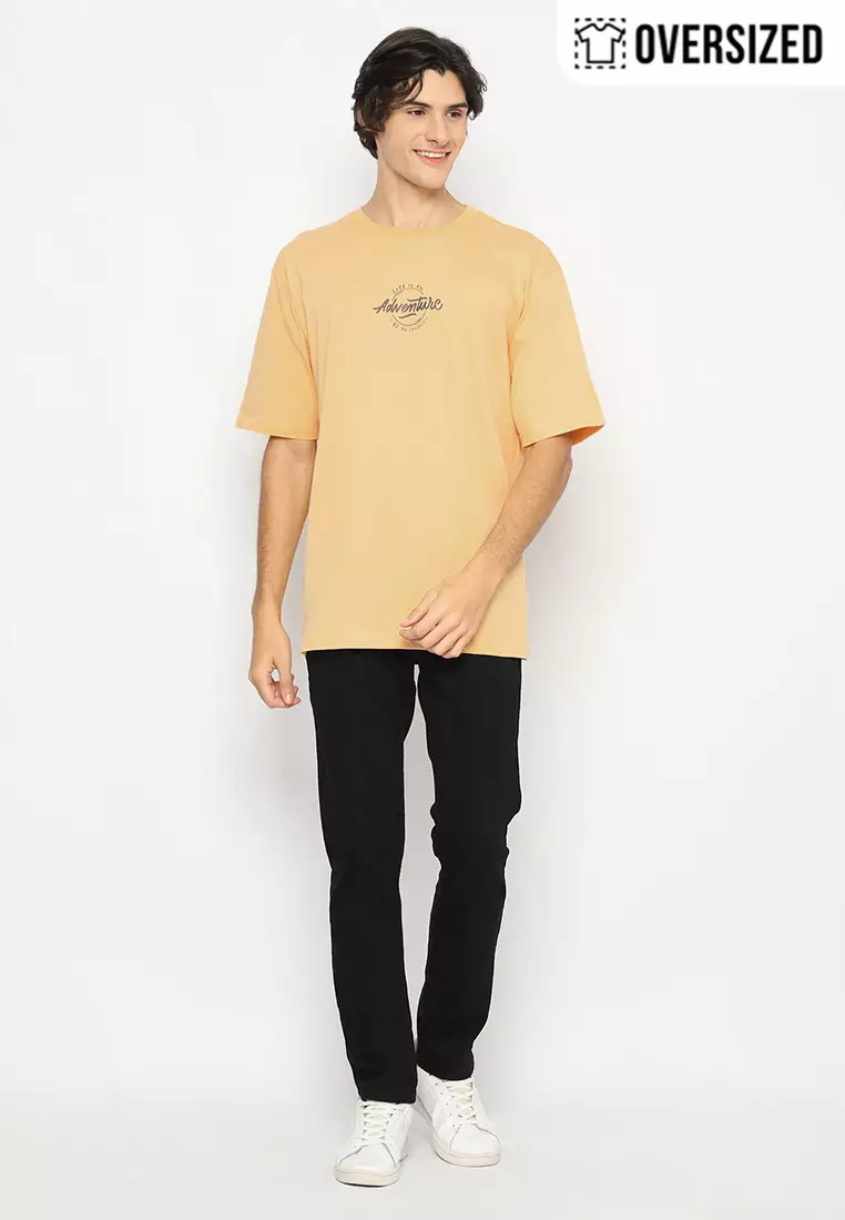 RBJ T-Shirt Cotton Combed Oversized Pria 2079250171