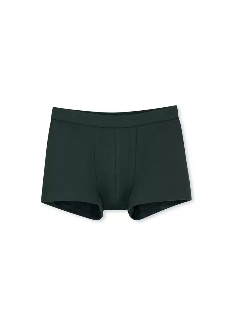 DAGİ 2-Pack Light Blue-Dark Green Basic Boxer, Leaf Print, Regular Fit ...