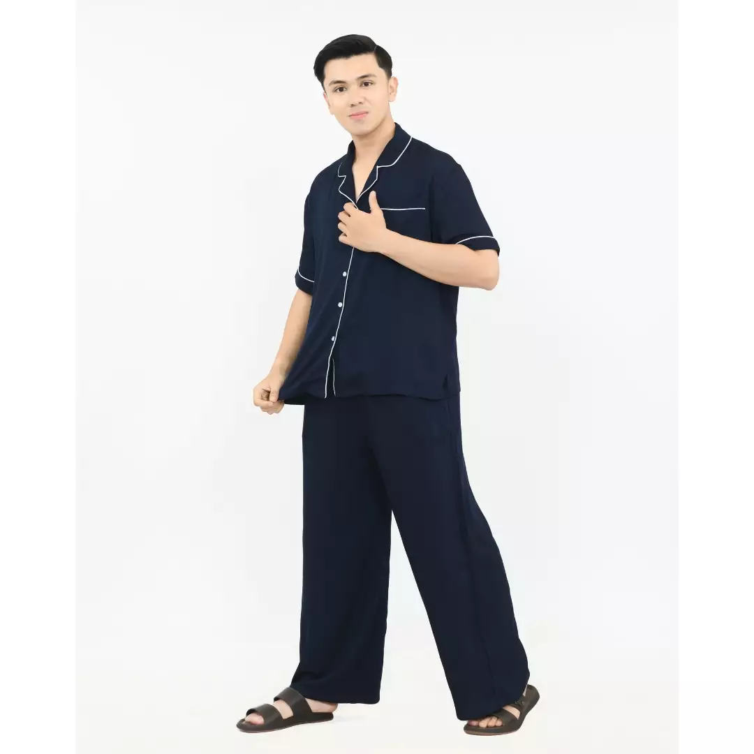 Baju Tidur Pria S/S RHIU PYJAMA SETS FREE SLIP ON